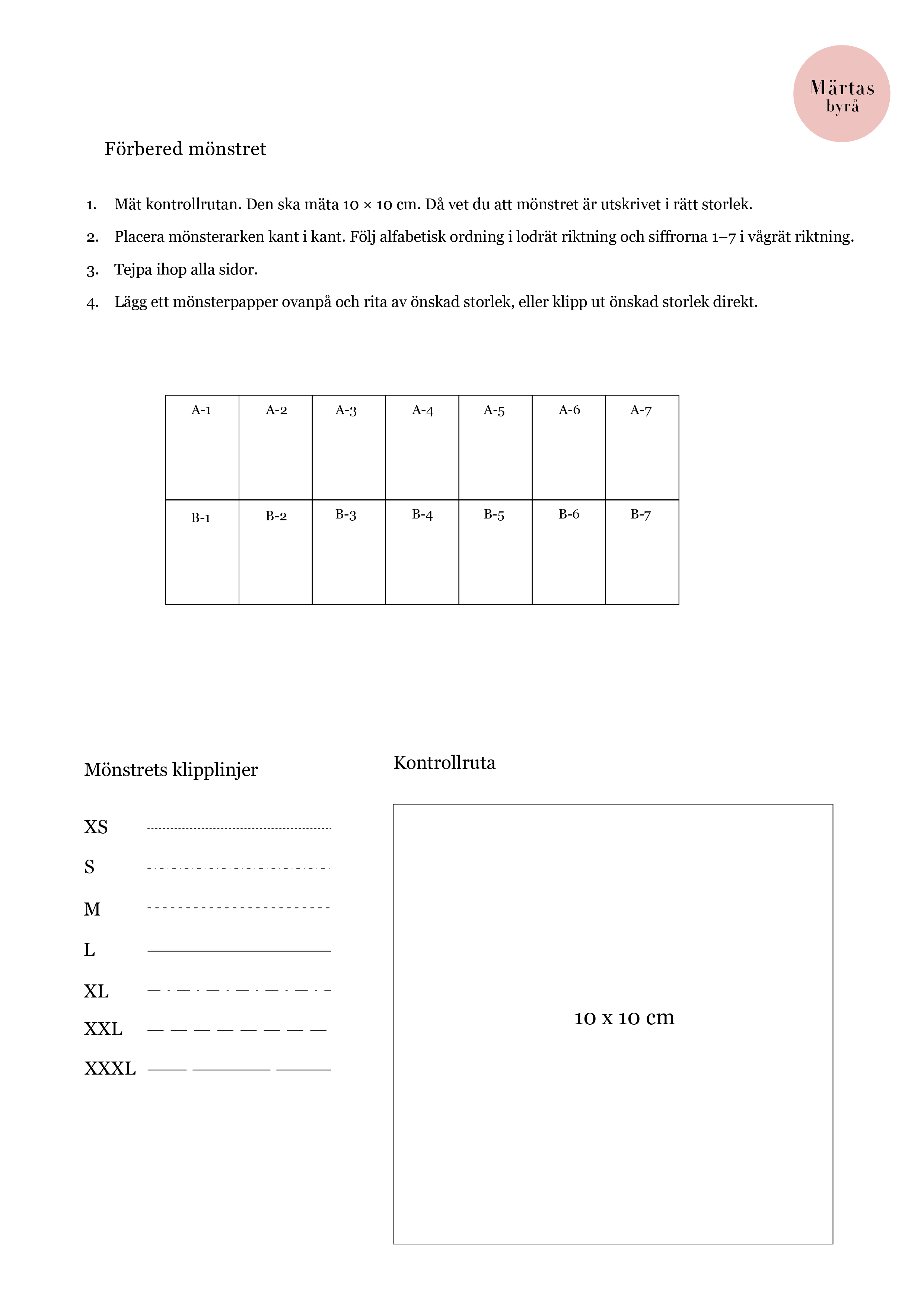NYHET! PDF-mönster – GRETA Långklänning XS-XXXL