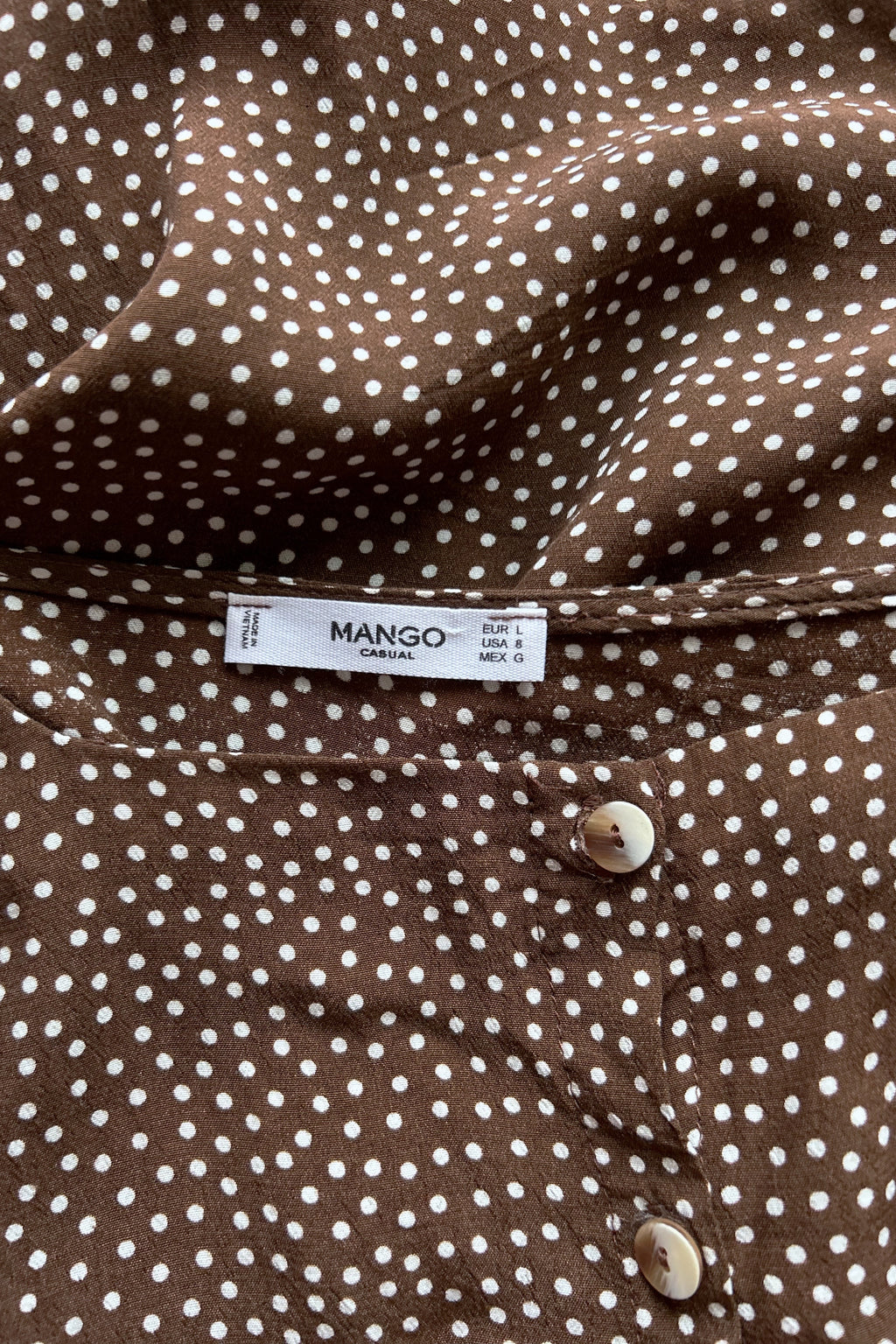 Mango Casual | Prickig blus | Stl L
