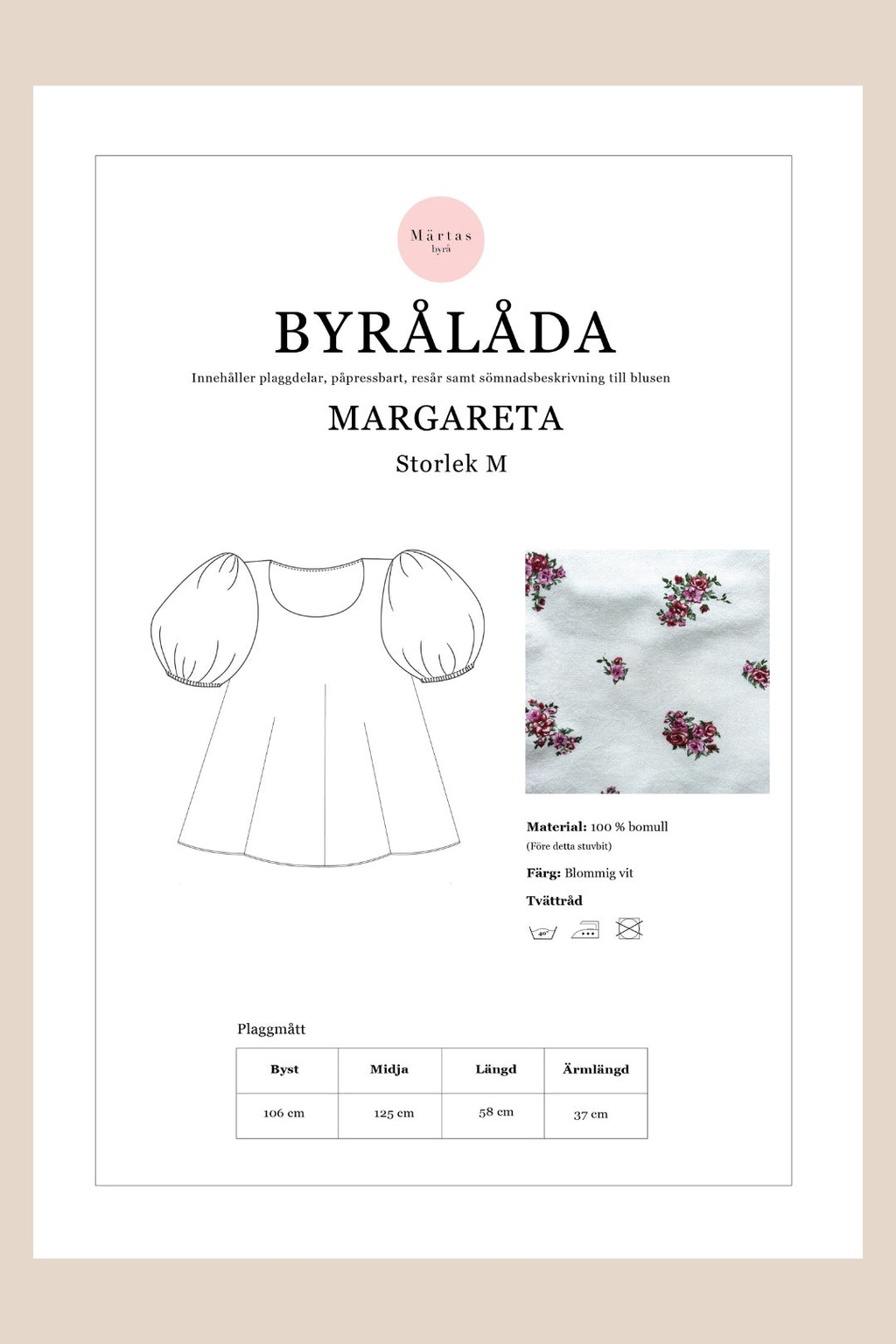 BYRÅLÅDA - Margareta blus M