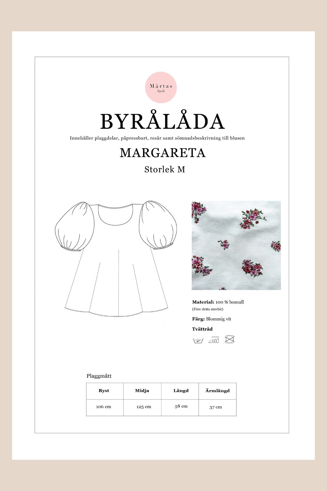BYRÅLÅDA - Margareta blus M