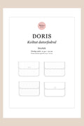 KOMMER SNART! Doris – PDF-symönster för kviltat datorfodral