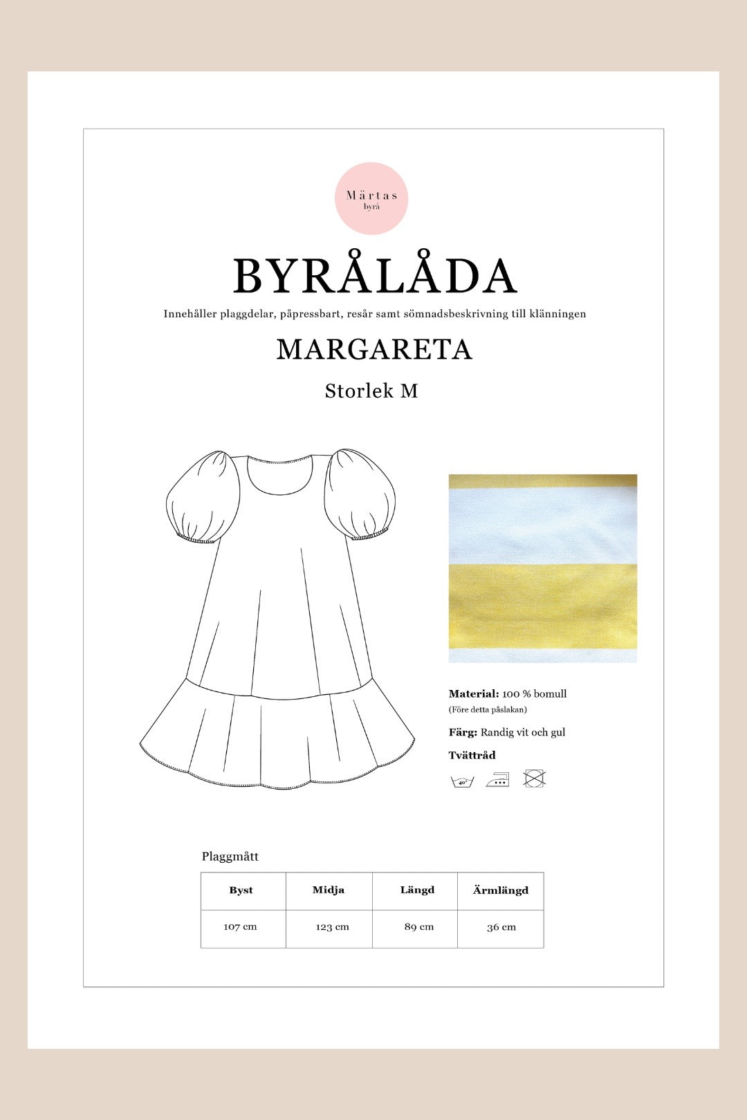 BYRÅLÅDA - Margareta klänning M